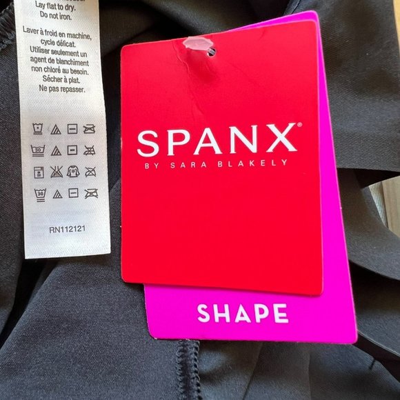 NWT SPANX OPEN BUST MID-THIGH SHAPER BODY SUIT PLUS SIZE 3X - Picture 16 of 16
